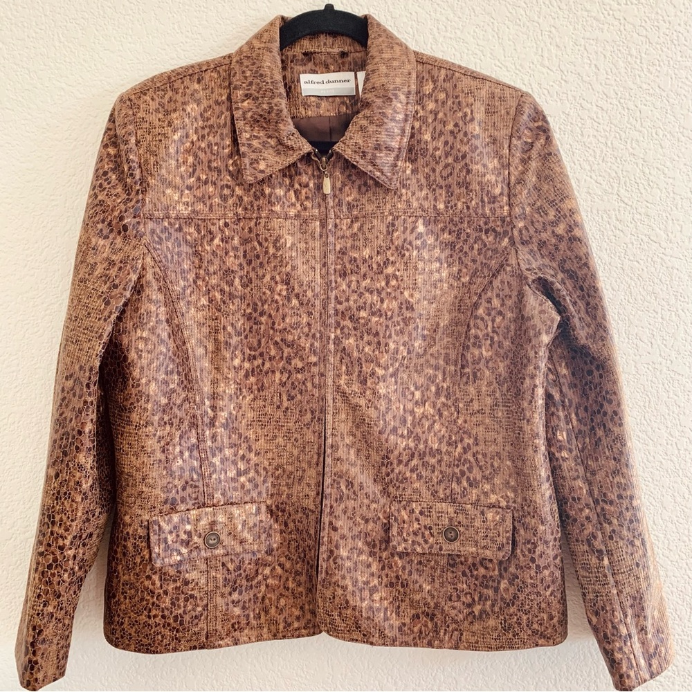 Alfred Dunner Animal Print Jacket